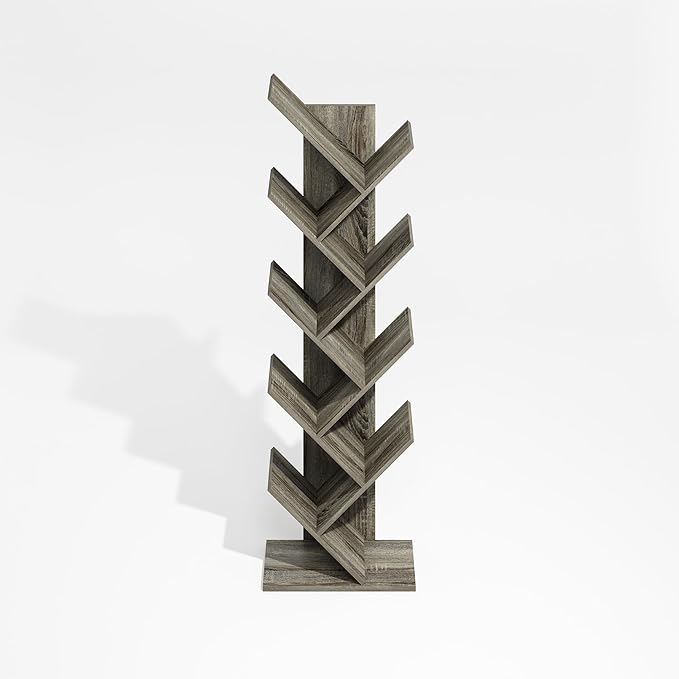Furinno Tree Book Shelf, 9-Tier Bookshelf, Tree Bookcase - Image 6