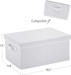 HOONEX Storage Bins with Lids for Organizing, Storage Boxes with 2 Carrying - Image 7