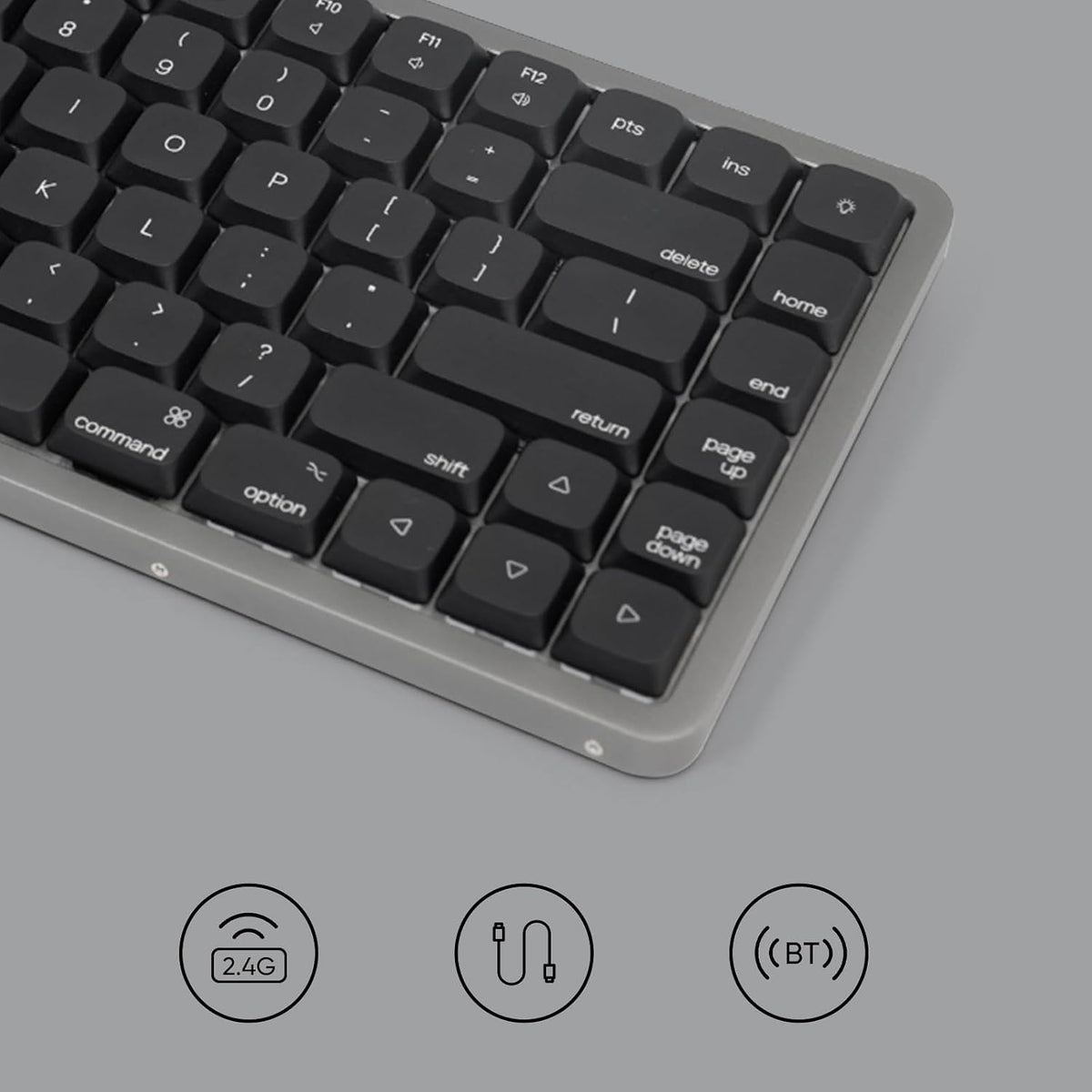 Akko Air 01 Low Profile Wireless Mechanical Keyboard RGB Backlit, Hot Swappab...