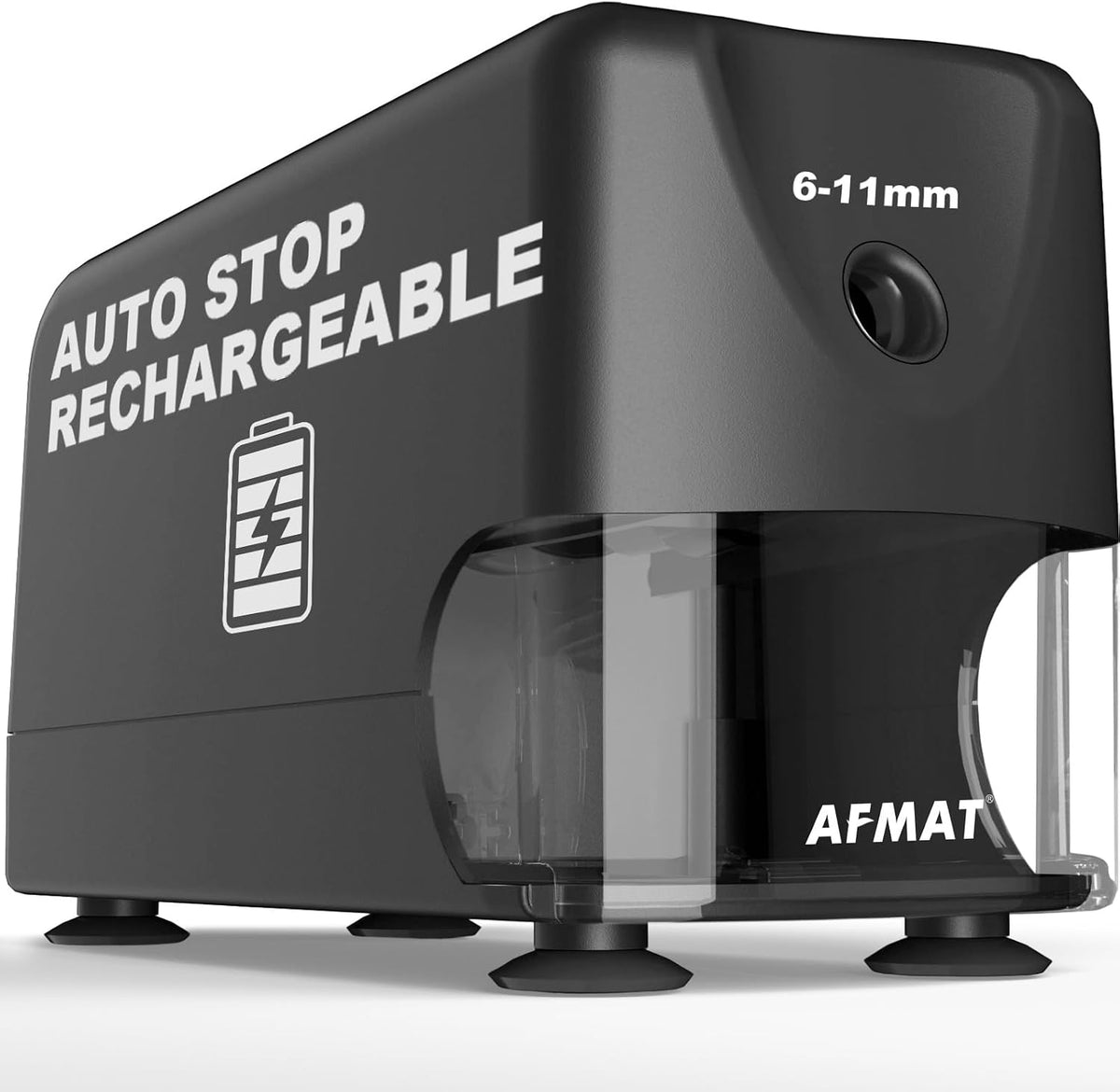 AFMAT Electric Pencil Sharpener, Cordless & Rechargeable, Heavy Duty Classroom
