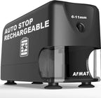 AFMAT Electric Pencil Sharpener, Cordless & Rechargeable, Heavy Duty Classroom by AFMAT