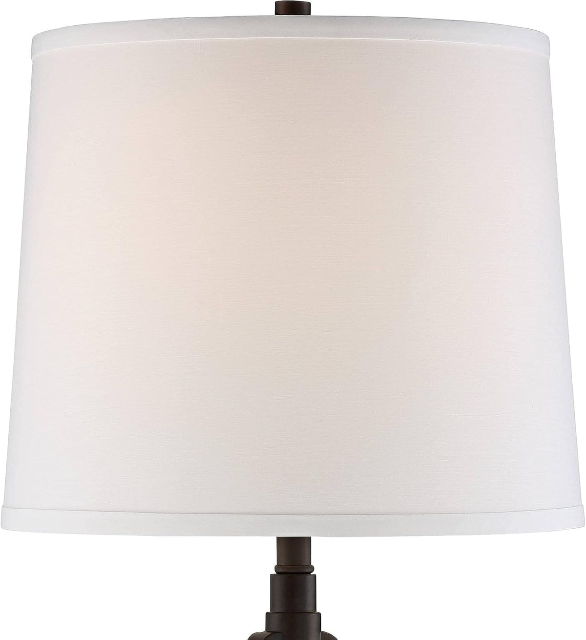 Javier 24 1/2" High Table Lamp USB and Outlet Bronze Brown Plug