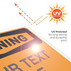 Custom Warning Sign, OSHA Sign, 10x7 Inches, Rust Free .040 Aluminum, Fade - Image 7
