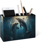 Famame Couple Dolphins Underwater Pencil Holder by Famame