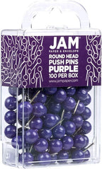 JAM PAPER Colorful Push Pins - Image 2