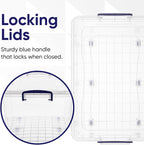 Superio Storage Bins with Lids, Stackable Totes, BPA Free, Odor Free, Organizer - Image 5