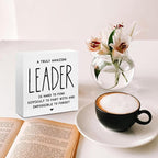 Leader Appreciation Gifts Leadership Gifts, Inspirational Office Decor Wooden - Image 4