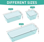 WOWBOX 6 Pack Clear Drawer Organizer Set, Acrylic Drawer Storage Trays - Image 2