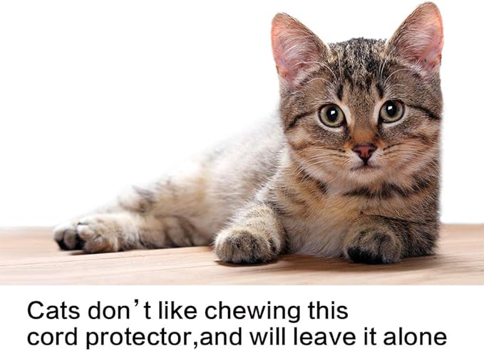 Alex Tech 10ft - 1.25 inch Cord Protector Wire Loom Tubing Cable Sleeve Split - Image 5