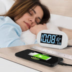 DreamSky Alarm Clocks for Bedrooms, Auto Set Digital Desk Clock for Bedside - Image 5