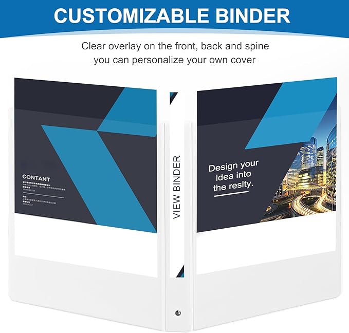 1 inch 3-Ring Binder, View Basic 1 in Binders - Image 5