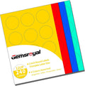 Gemsroyal 2 Inch Colored Round Labels Printable, 2 Colorful Custom Round by Gemsroyal