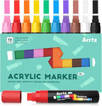 Arrtx 10-Piece Jumbo Acrylic Paint Markers, 15mm Felt Tip, Waterproof, DIY - Image 10