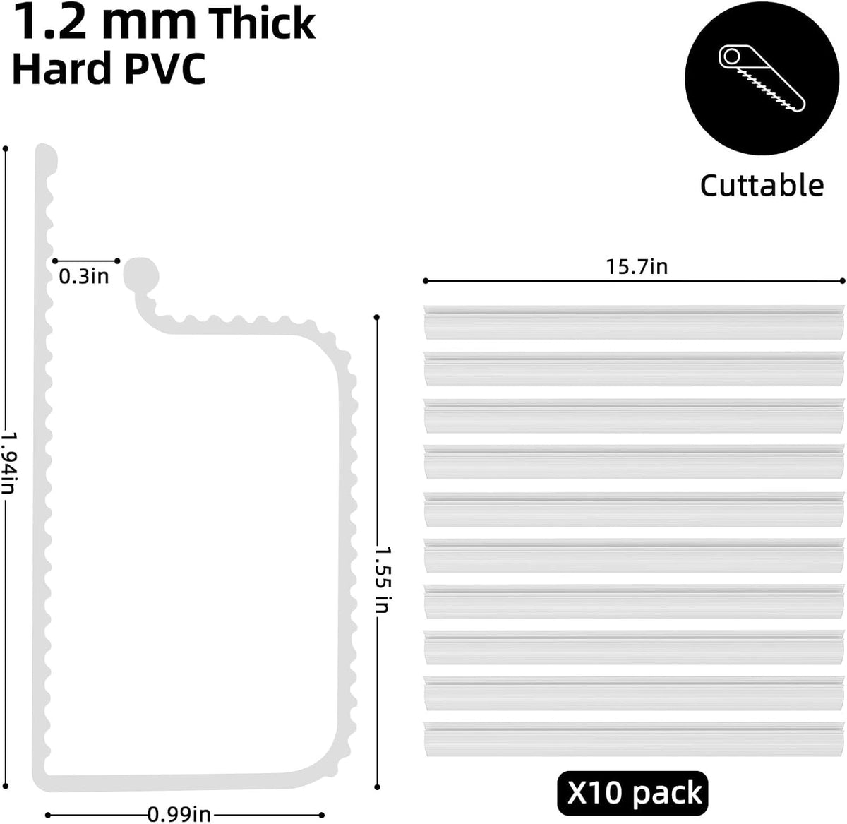 YECAYE 157in Cable Management Cord Organizer, Cable Raceway, White