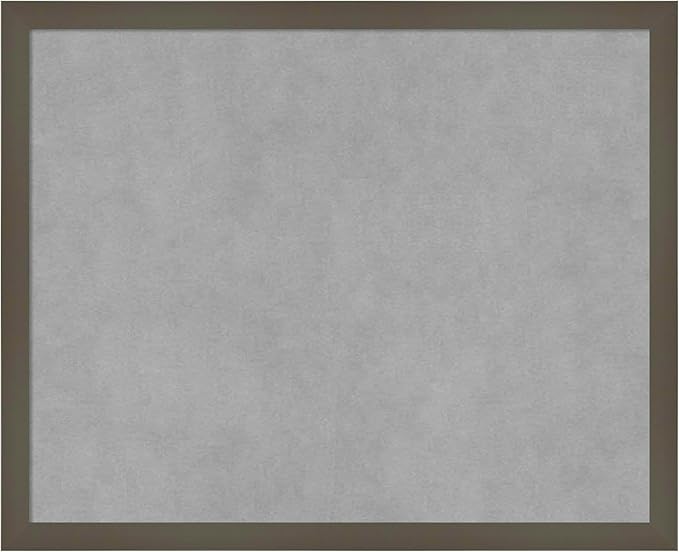 Amanti Art Grey Framed Magnetic Board 17x21 Small Vision Board by AmantiArt