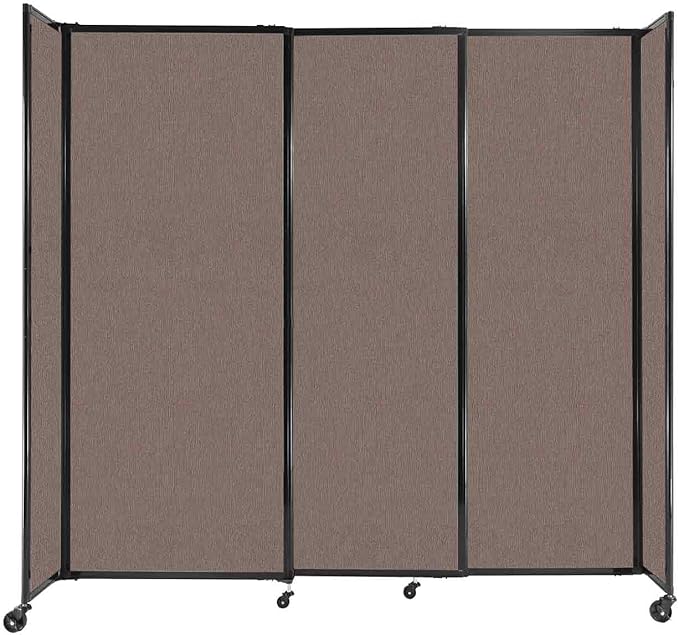 Versare Straightwall Sliding Portable Wall Partition | Freestanding Office by VERSARE