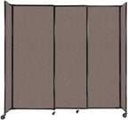 Versare Straightwall Sliding Portable Wall Partition | Freestanding Office by VERSARE