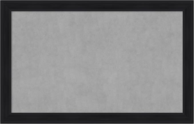Amanti Art Black Framed Magnetic Board 29x45 Large Vision Board by AmantiArt