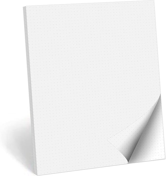321Done Double Sided Dot Grid Paper Notepad, 0.20" Grid, Made in The USA by 321Done