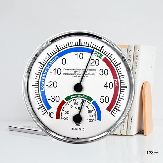 5" Indoor Outdoor Hygrometer/Thermometer, Humidity Gauge Indicator Temperature - Image 2