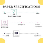 Print It - Vellum Bristol Colored Cardstock Cover Paper, 67 Lb, 8.5" X 11” - Image 3