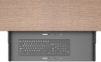 JINGCHENGMEI Sliding Keyboard Tray Under Desk, Pull-Out Keyboard and Mouse Tray - Image 3