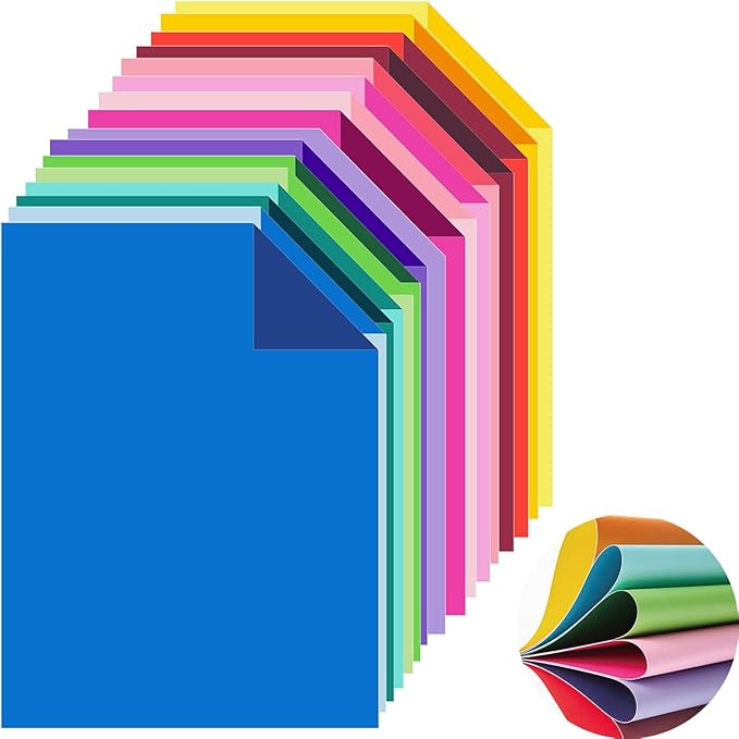 LIVHOLIC 200 Colored Cardstock Paper, Colorful Card Stock 250 GSM Heavy Weight - Image 6