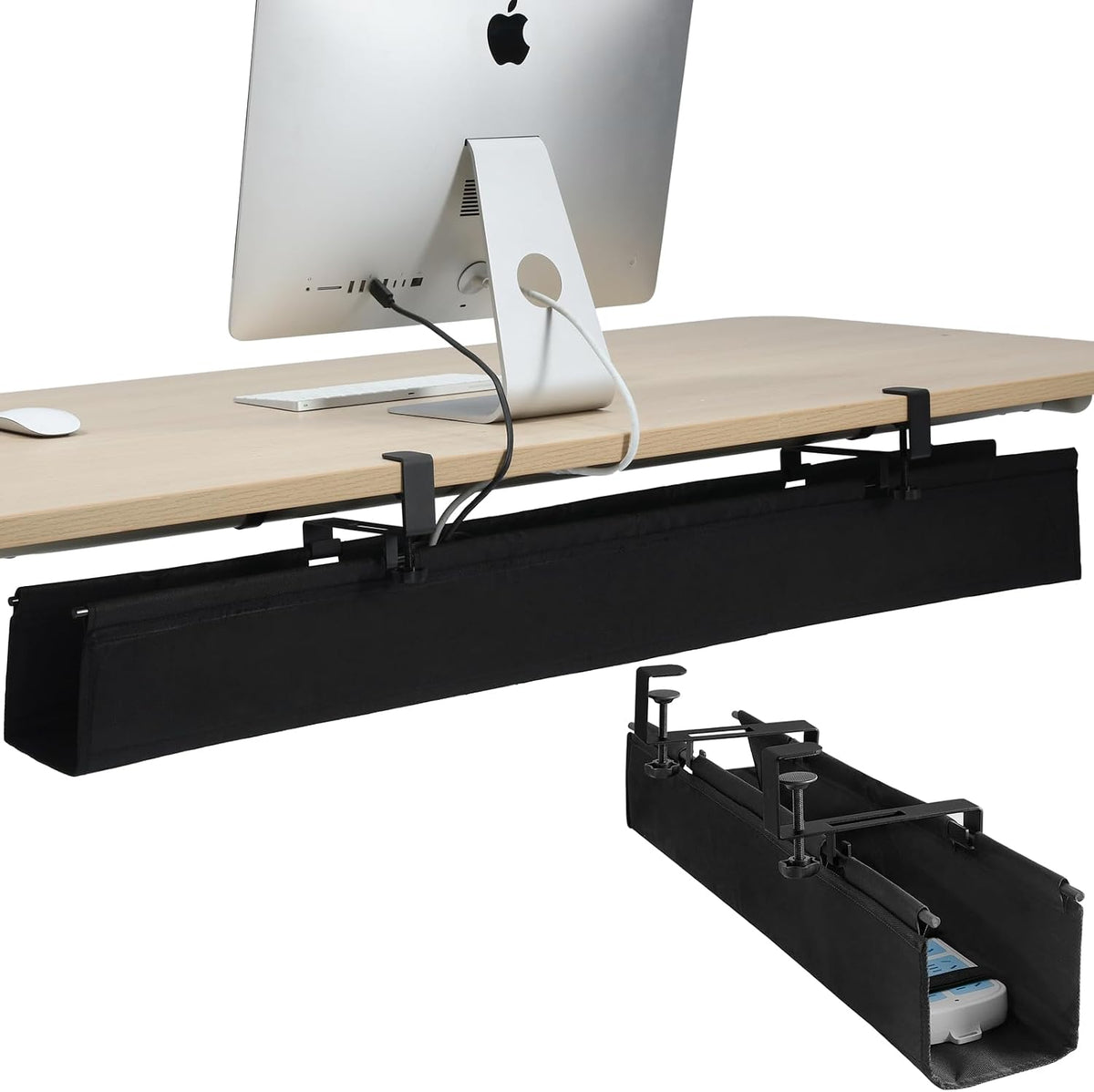 MAXECHO Under Desk Cable Management Tray 48"