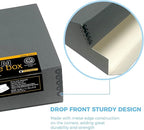 Lineco Museum Archival Storage Box, 9.25x11.75x3 in. Drop Front Design. - Image 3