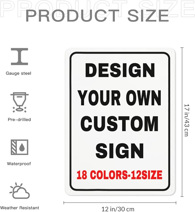 Custom Outdoor Metal Personalized Signs - Image 5