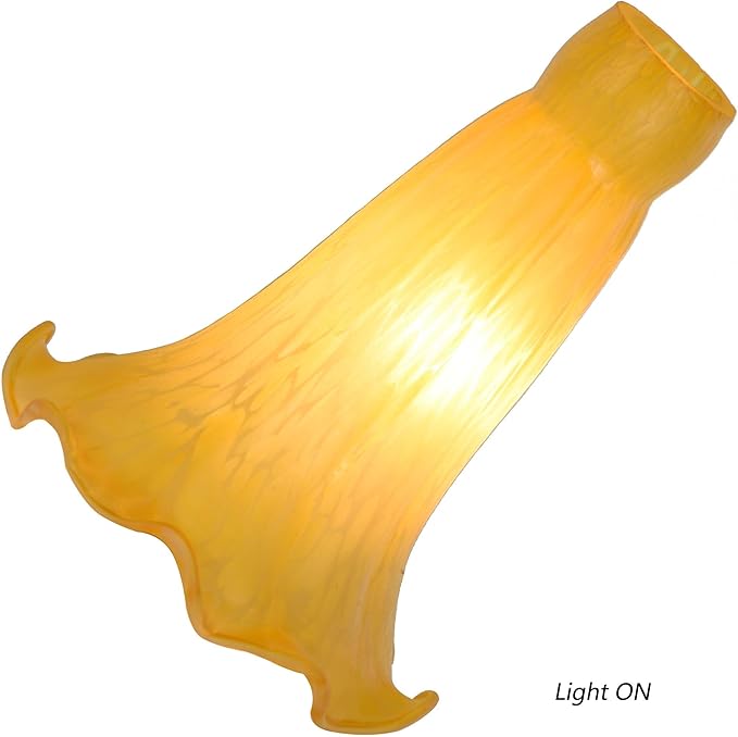 Bieye LS98S Lily Flower Blown Glass Lampshade - Image 2