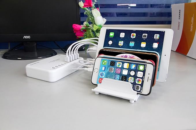 UDOLI Adjustable Universal Cell Phone Dock Stand Holder, Tablet Organizer Multi - Image 8