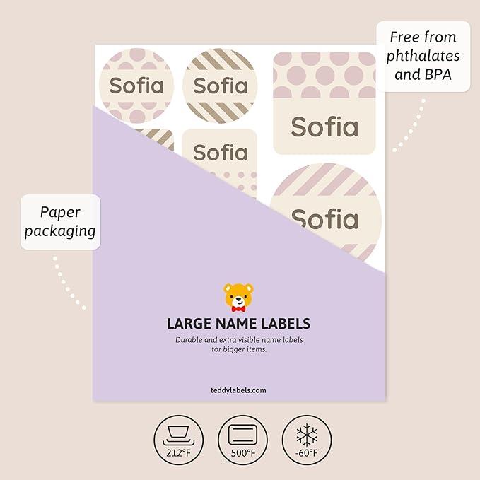 Large Name Labels for Kids - Image 3