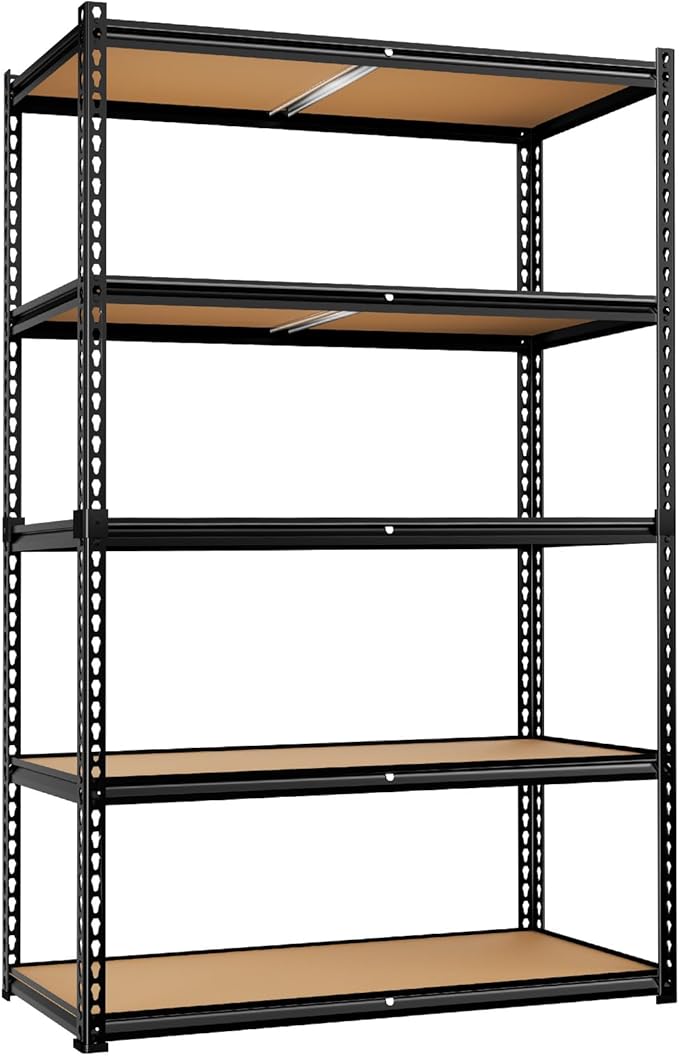 LEVELEVE 5-Tier Storage Shelving Unit, 2020 lbs Capacity, Heavy Duty Adjustable by Enjoyyourlife