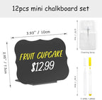 PigPotParty 12 Pcs Food Labels for Party Buffet w/Cleaning Spray - Image 2