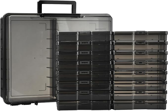 ALINK Photo Storage Box with Handle, Office Supplies - Image 5