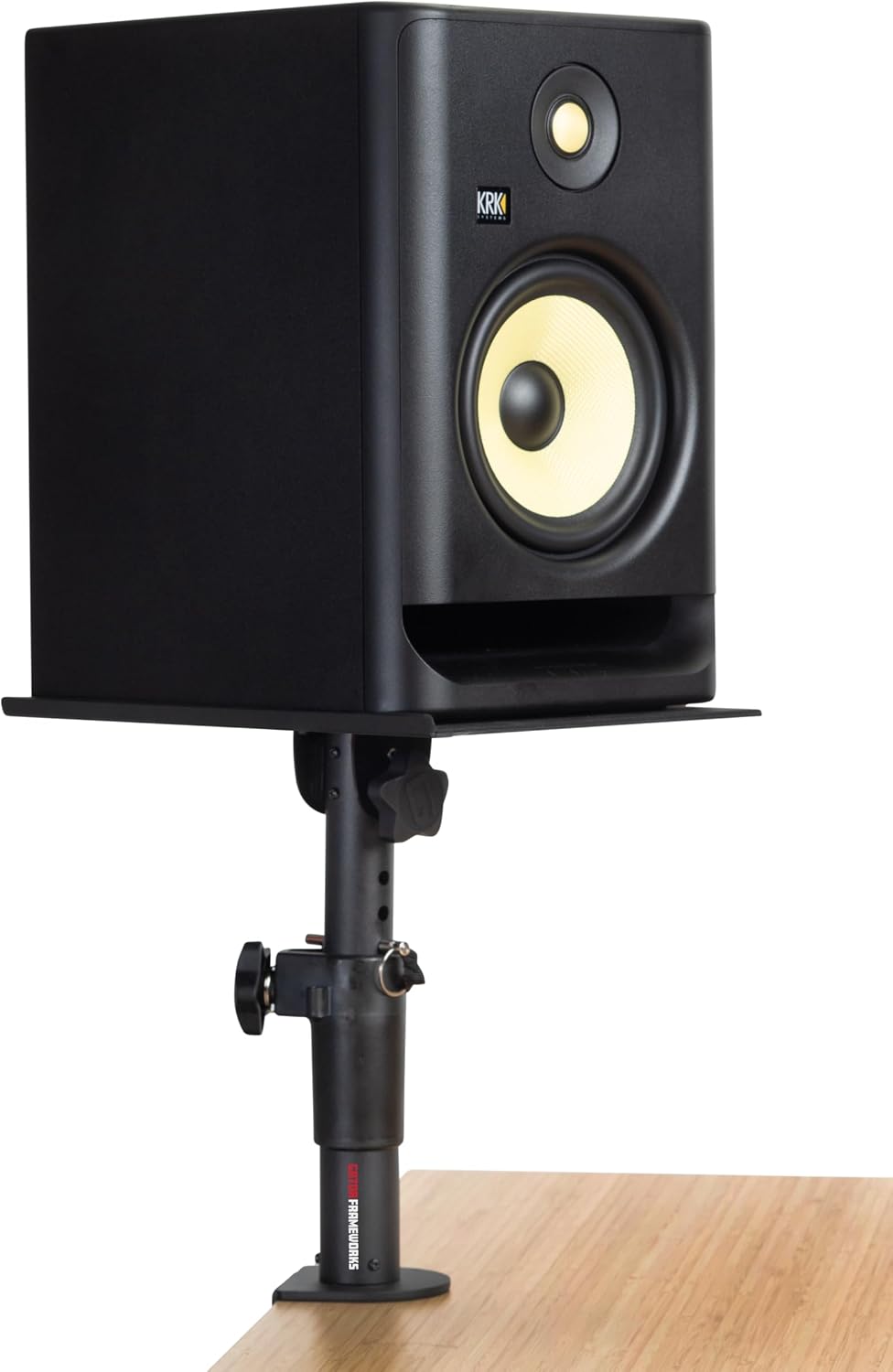 Gator Frameworks Desktop Clamp-On Studio Monitor and Speaker Stand with EVA F...