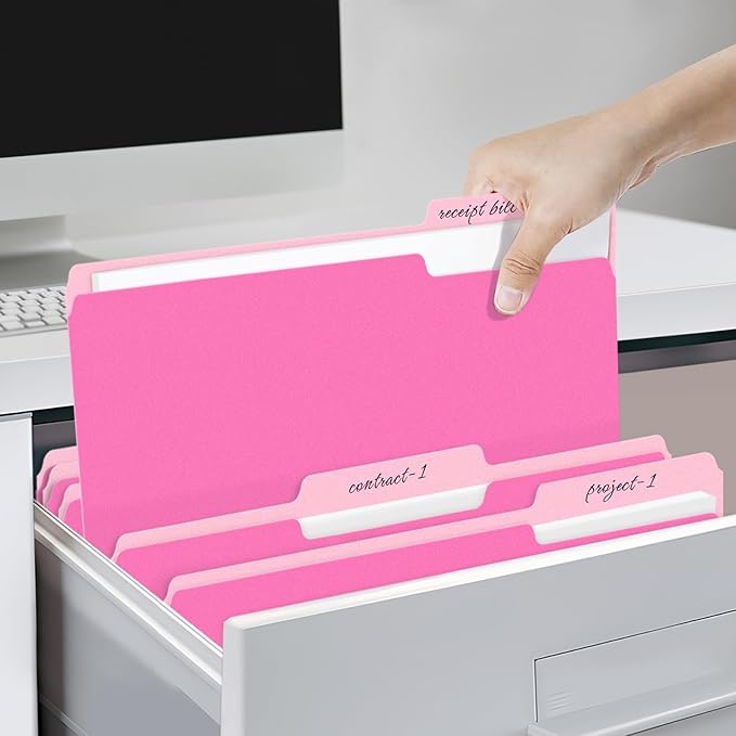 SUNEE File Folders, 30 Pack Manilla Folders 8.5 x 11, Colored File Folders Home - Image 6