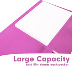 Two Pocket Folders, RAZCC 50 Pack 2 Pocket Folders Fit Letter Size Paper - Image 4