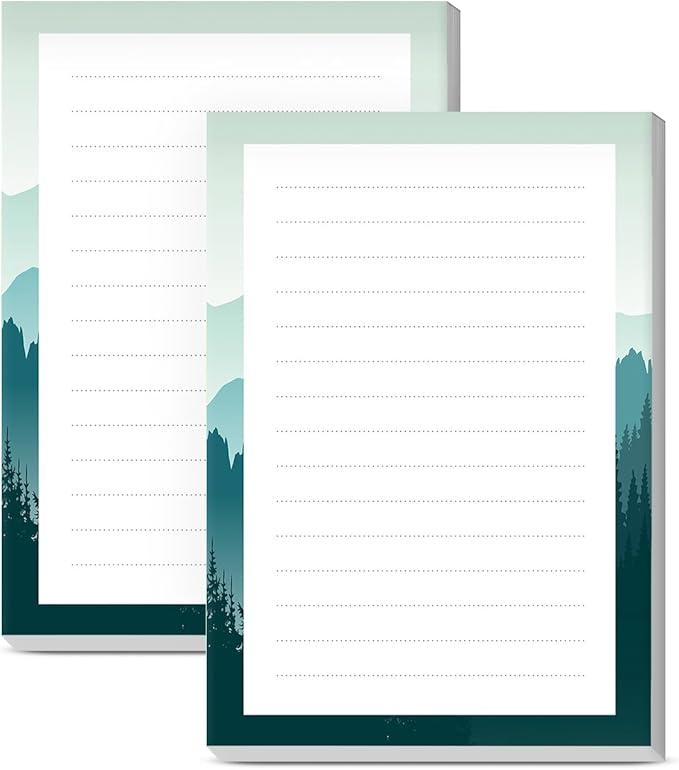 SXboxing Sticky Notes 4X6 Inches, 2 Pack Large Cute Self-Stick Pads, Bright by SXboxing