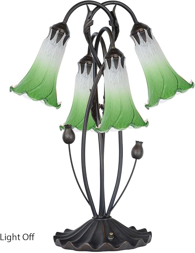 Bieye LS05 Lily Flower Blown Glass Lampshade - Image 6