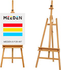MEEDEN Large Painters Easel Adjustable Solid Beech Wood Artist Easel, Studio by MEEDEN
