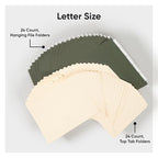 Smead Hanging File Folder, 1/5-Cut Adjustable Tab, Letter Size, Standard Green - Image 2