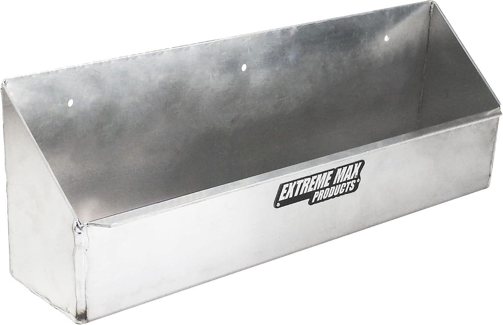 extreme max 5001.6071 aluminum aerosol storage shelf organizer shown in use