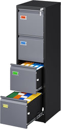 PEUKC 4 Drawer File Cabinet, Vertical Filing Cabinets by PEUKC
