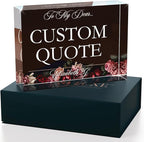 Personalized Gifts, Custom Quote Block Letter Board, Crystal-Clear Acrylic - Image 3