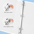 CIXILDTS 1-inch 3 Ring Binder Fit US Letter Size Paper, View Binder - Image 3