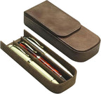 MIVLXLX Leather Triple Pen Case Pencil Pouch Holder - Image 6