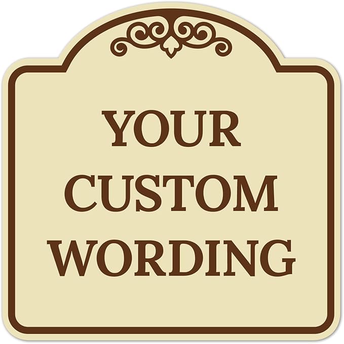Custom Decorative Sign, Personalized Metal Sign by SigoSigns