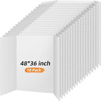 Ctosree 18 Pcs 48 * 36inch Tri Fold Poster Board Bulk, Science Fair Project by Ctosree